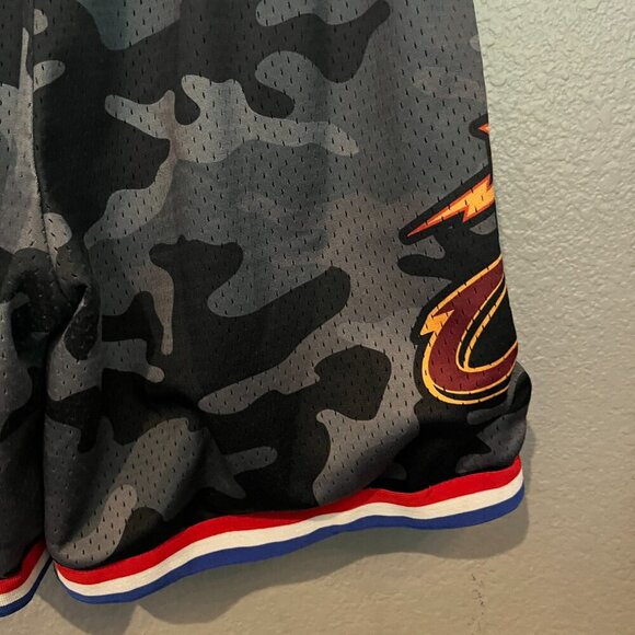 WHO CARES SUPPLY CO. NBA Remix Heavy Mesh Hoop Basketball Shorts Black Camo XL - Picture 9 of 10
